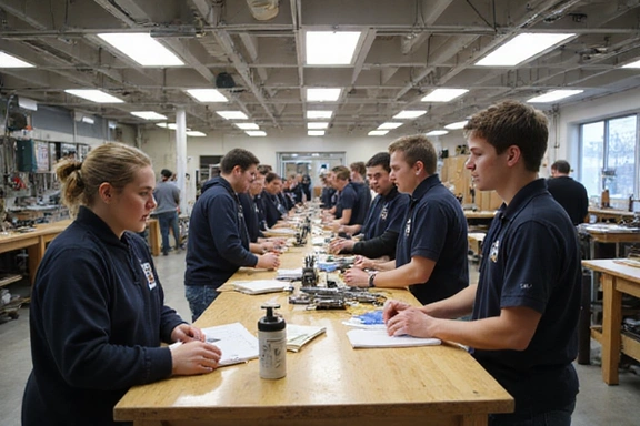 Étudiants en formation pratique
